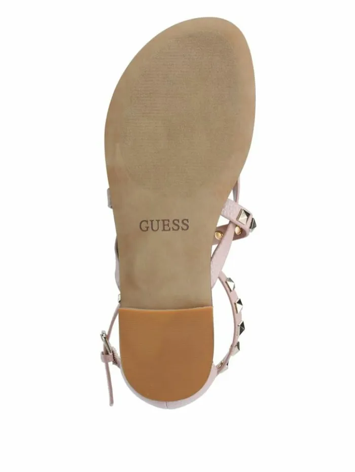 Women GUESS Sandals Nizana Strappy Stud Sandals Light Pink 680
