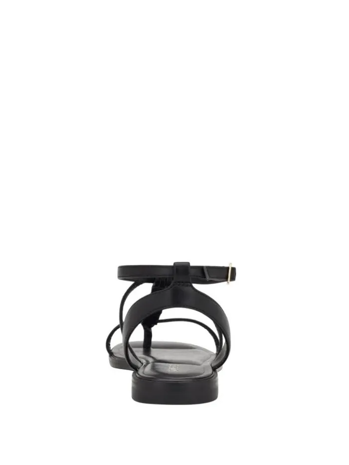 Women GUESS Sandals Raima GLink Chain Sandals Black 001