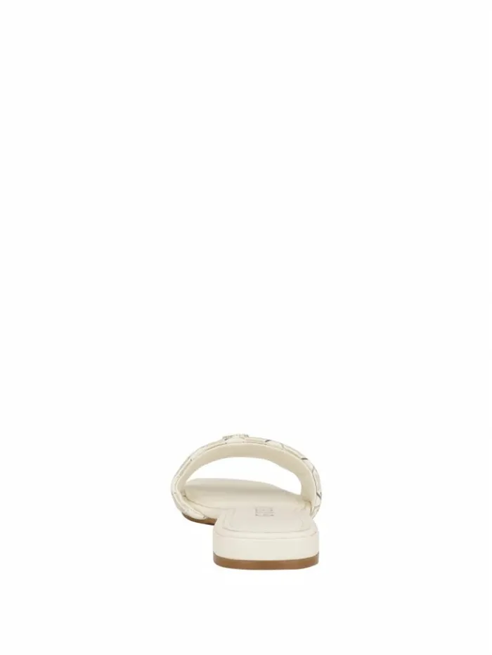 Women GUESS Sandals Tamed Triangle Sandals Ivory 150