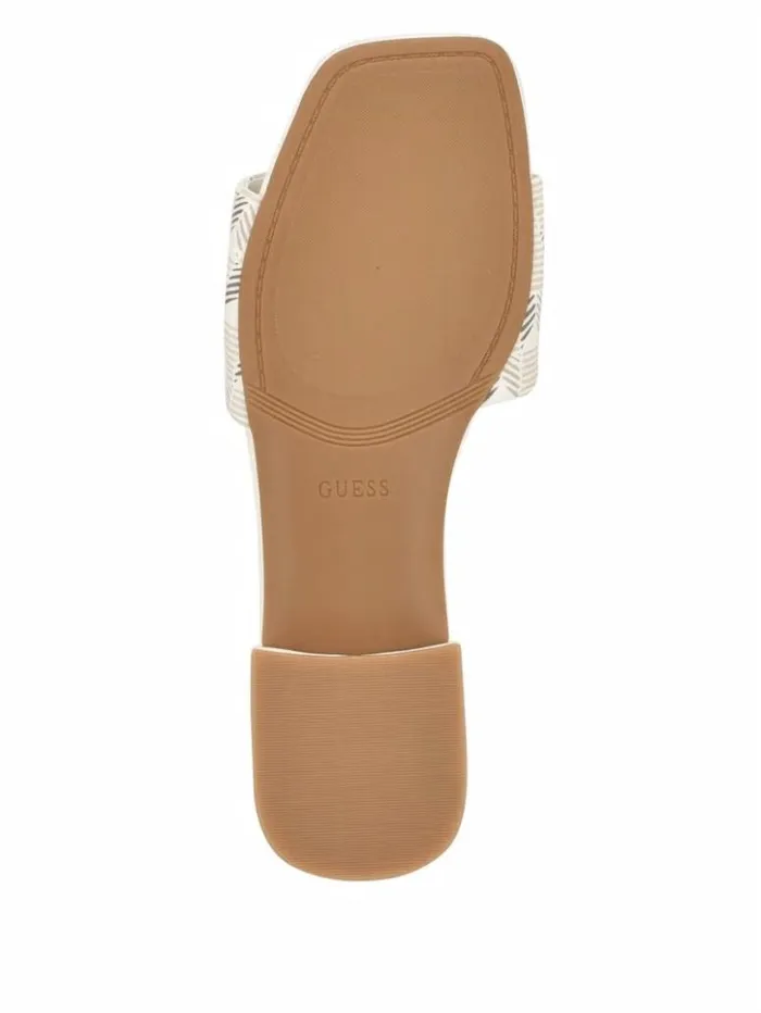 Women GUESS Sandals Tamed Triangle Sandals Ivory 150