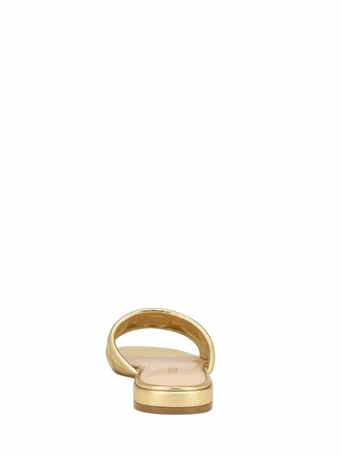 Women GUESS Sandals Tameli Icon Slide Sandals Gold