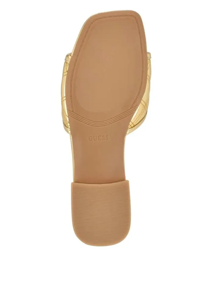 Women GUESS Sandals Tameli Icon Slide Sandals Gold