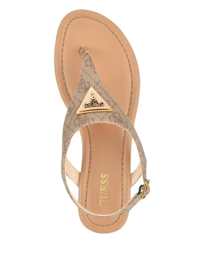 Women GUESS Sandals Unali Thong Sandals Medium Brown