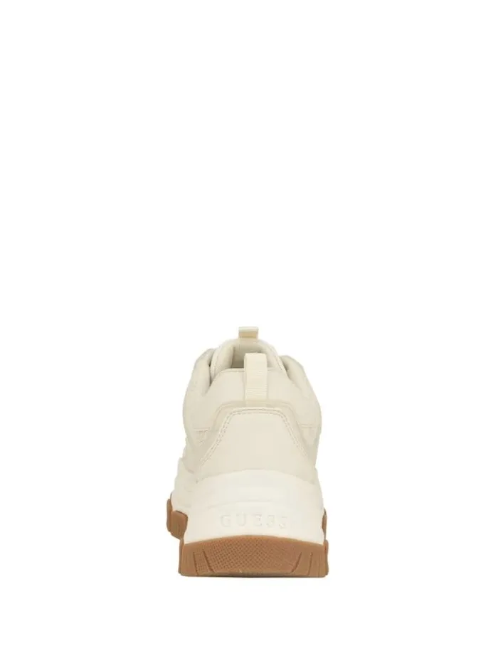 Women GUESS Sneakers Bisun Signature Peony Sneakers Ivory 150