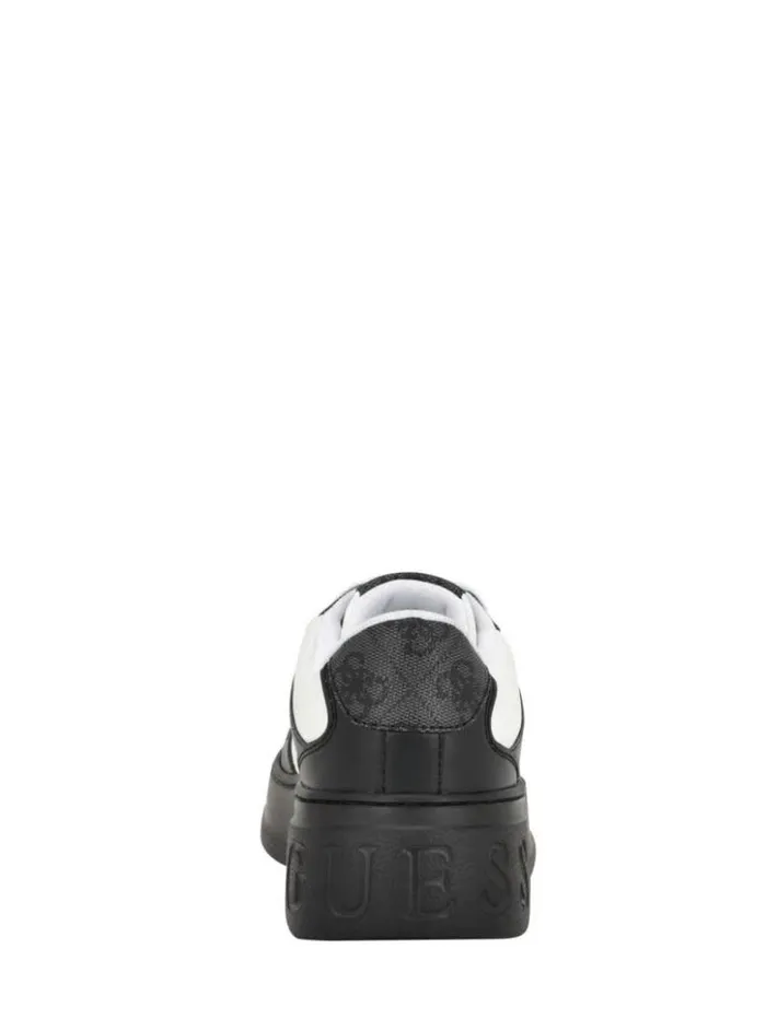 Women GUESS Sneakers Cleva Contrasting LowTop Sneakers White Graffiti