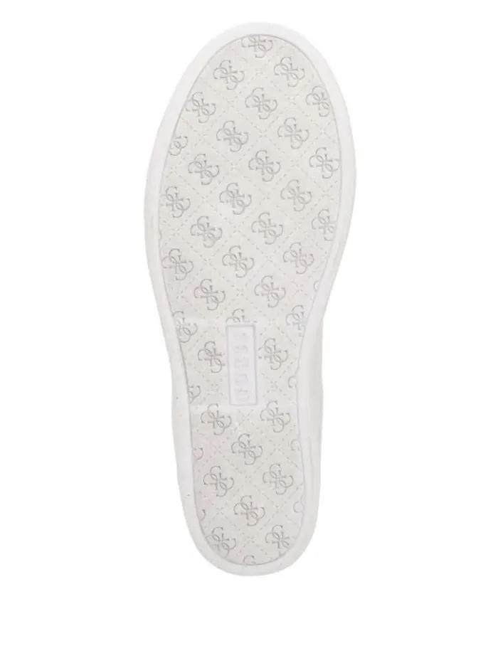 Women GUESS Sneakers Faster Hidden Wedge Sneakers Wht Floral