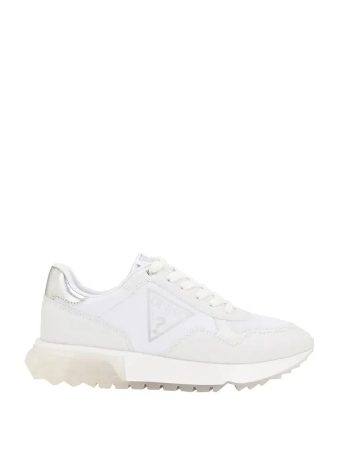 Women GUESS Sneakers Melany Side Logo Sneakers White Graffiti