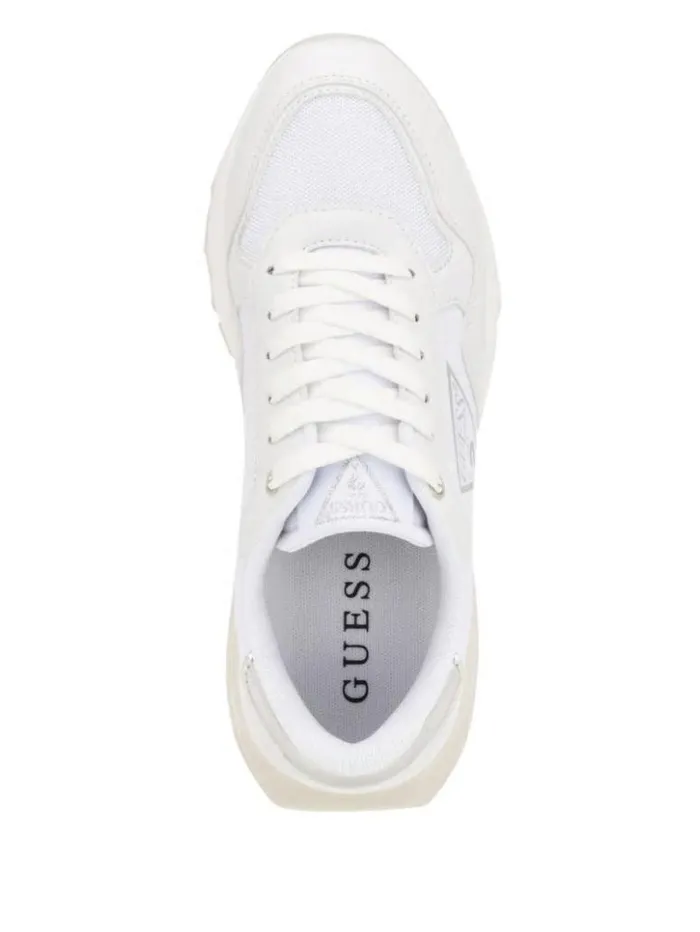 Women GUESS Sneakers Melany Side Logo Sneakers White Graffiti