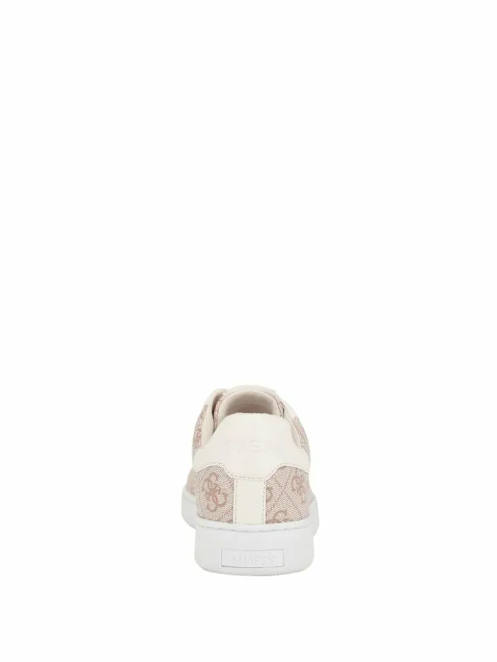 Women GUESS Sneakers Renzy Debossed Logo LowTop Sneakers Dark Natural