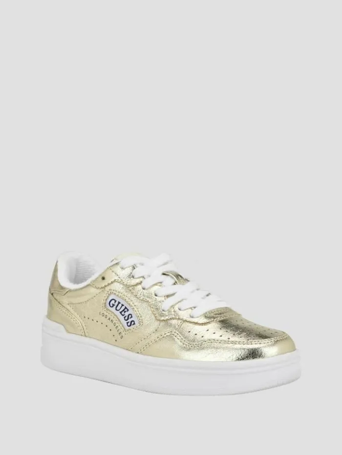 Women GUESS Sneakers Sybela LowTop Sneakers Gold