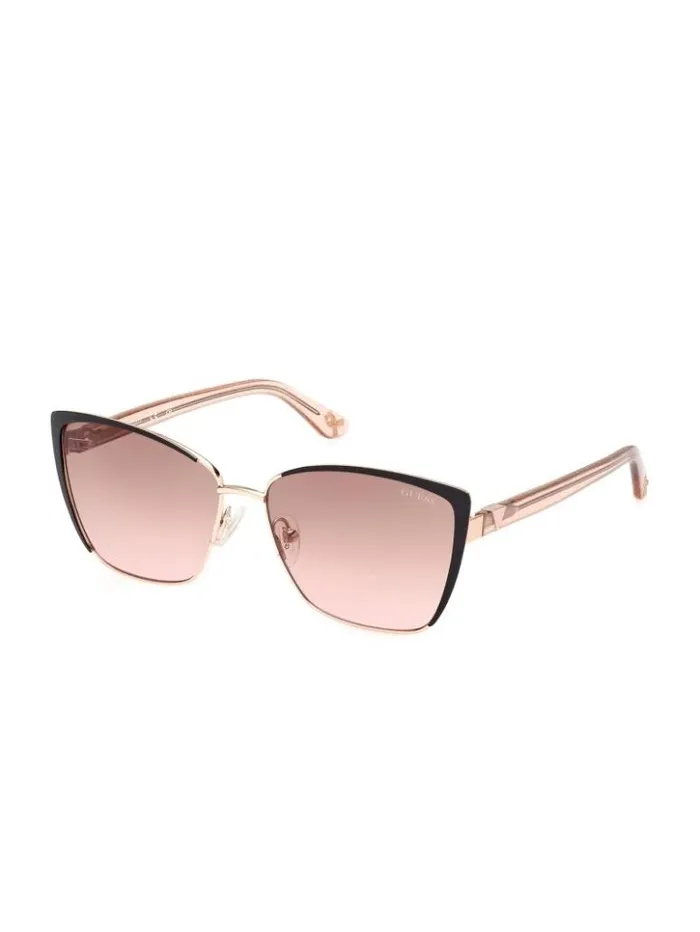 Women GUESS Sunglasses Cathy Glitter CatEye Sunglasses Rosegold