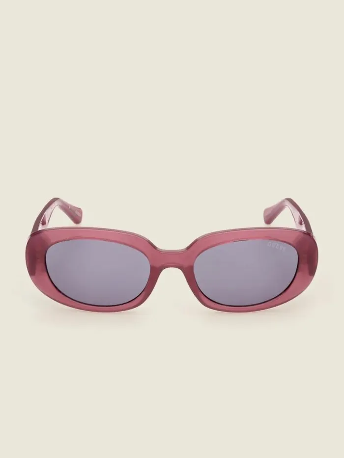 Women GUESS Sunglasses GUESS Originals Round Sunglasses Pink