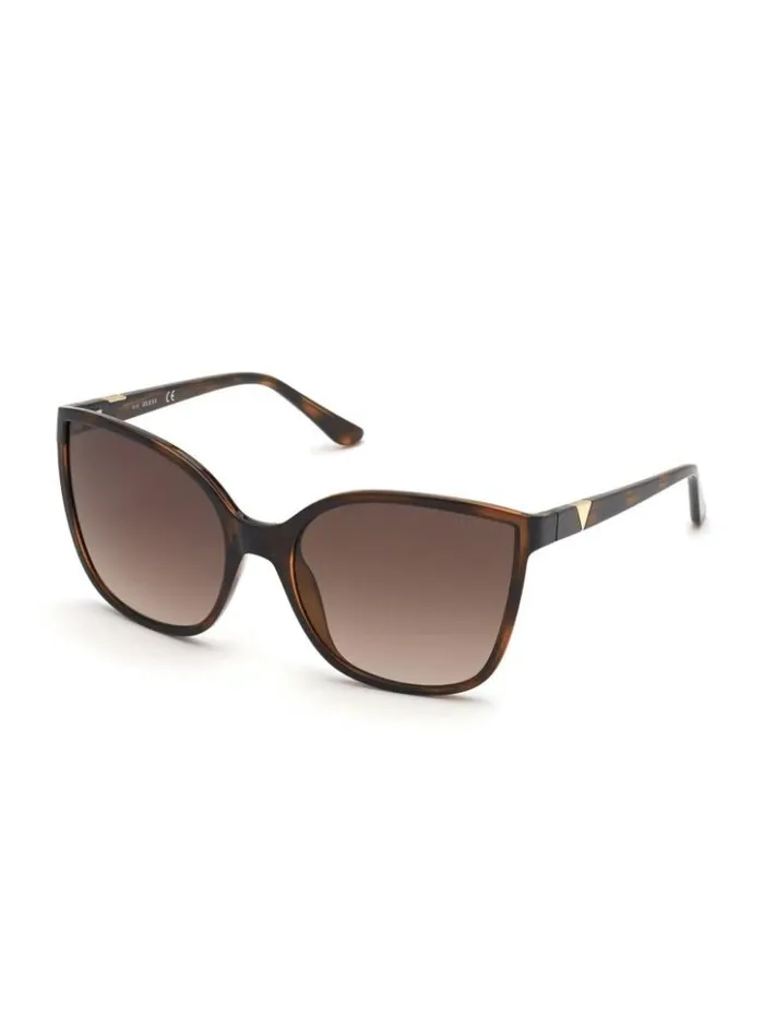 Women GUESS Sunglasses Oversized CatEye Sunglasses Dark Havanagradient Brn
