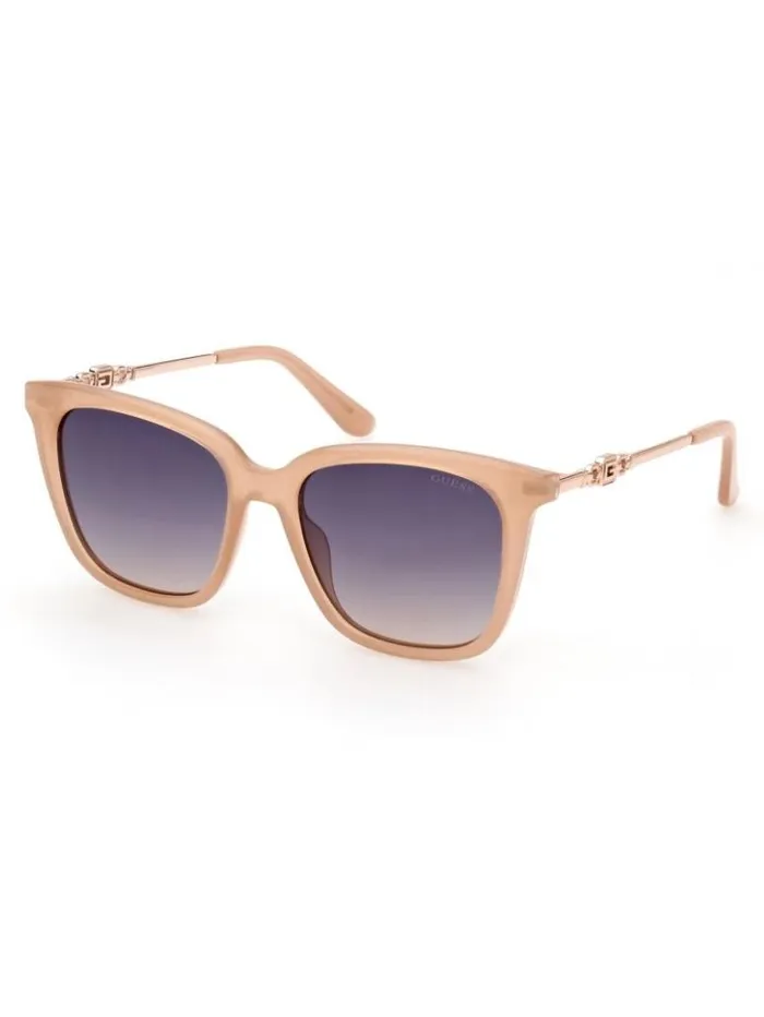 Women GUESS Sunglasses Plastic Square G Sunglasses Blush