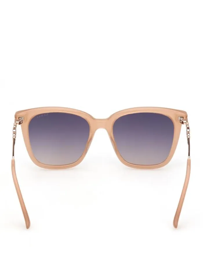 Women GUESS Sunglasses Plastic Square G Sunglasses Blush