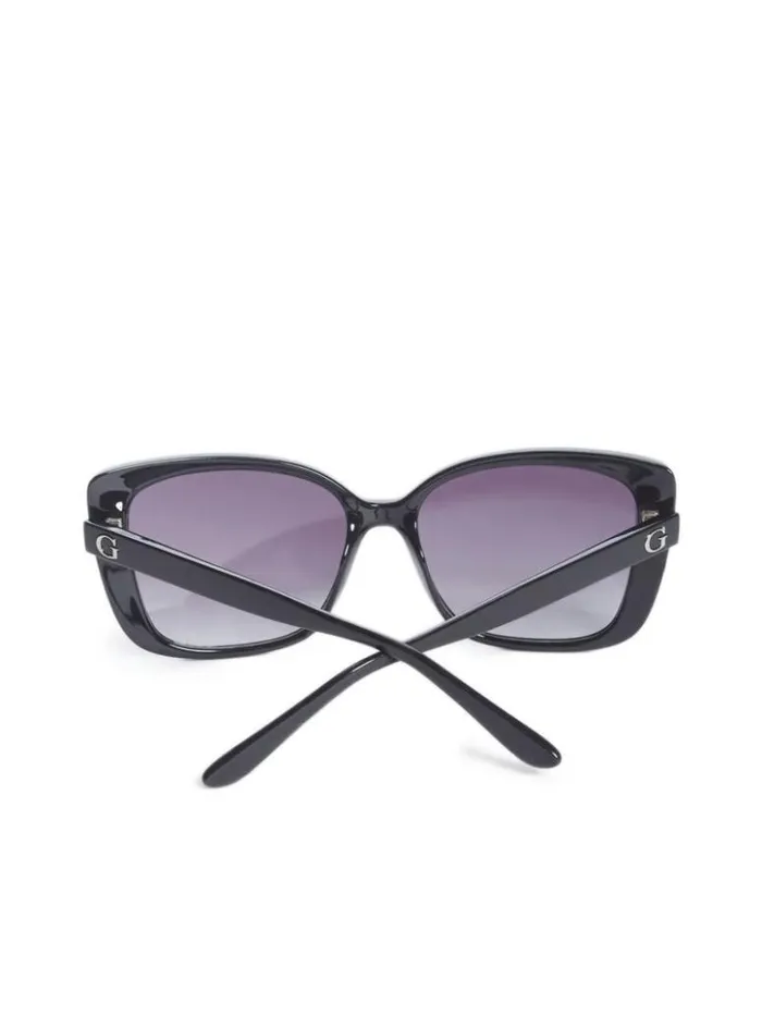 Women GUESS Sunglasses Scarlett Square Sunglasses Silver