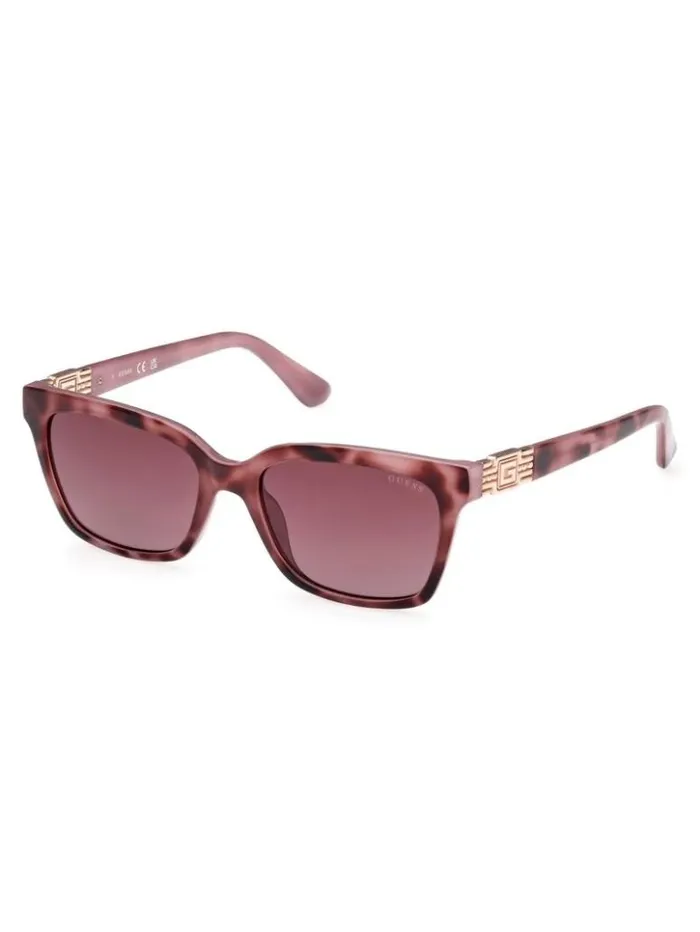 Women GUESS Sunglasses Square Plastic Sunglasses Purple