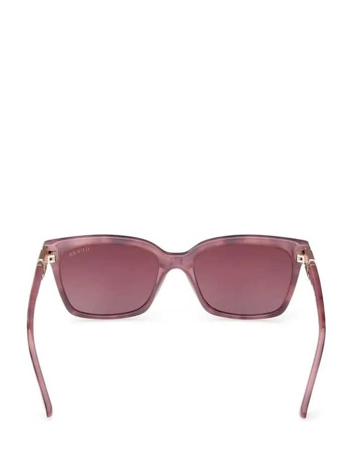 Women GUESS Sunglasses Square Plastic Sunglasses Purple