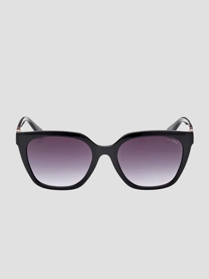 Women GUESS Sunglasses Square Sunglasses Silver