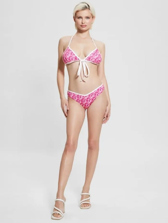 Women GUESS Swimwear GCube Sporty Chic Bikini Top G Cube Heartache