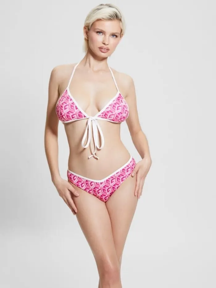 Women GUESS Swimwear GCube Sporty Chic Bikini Top G Cube Heartache