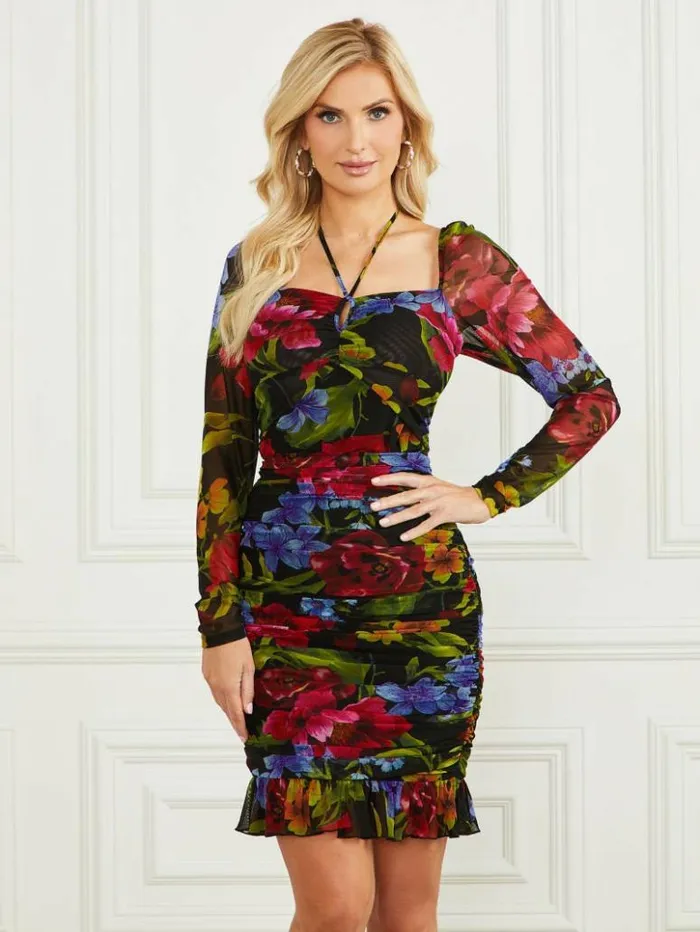 Women GUESS Tops Boldly Blooming Top Boldly Blooming Print
