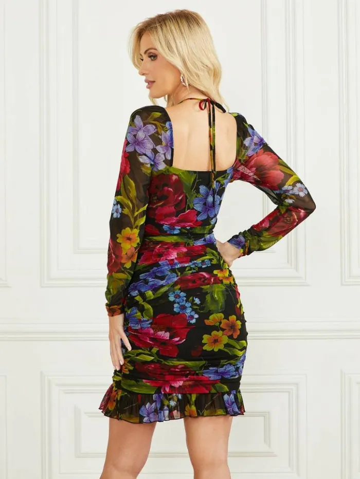 Women GUESS Tops Boldly Blooming Top Boldly Blooming Print