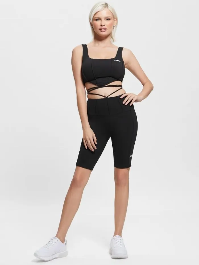 Women GUESS Tops Brigit Active Top Black