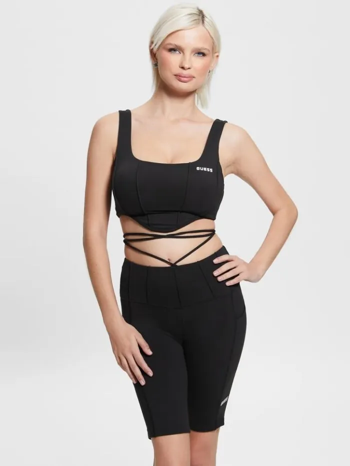 Women GUESS Tops Brigit Active Top Black