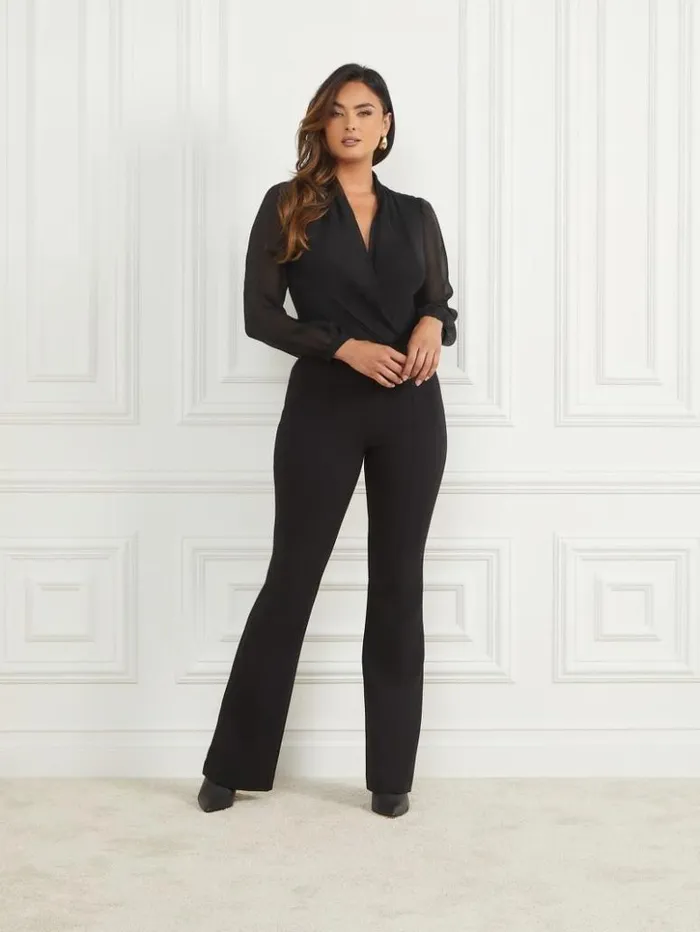 Women GUESS Tops Daria Bodysuit Black