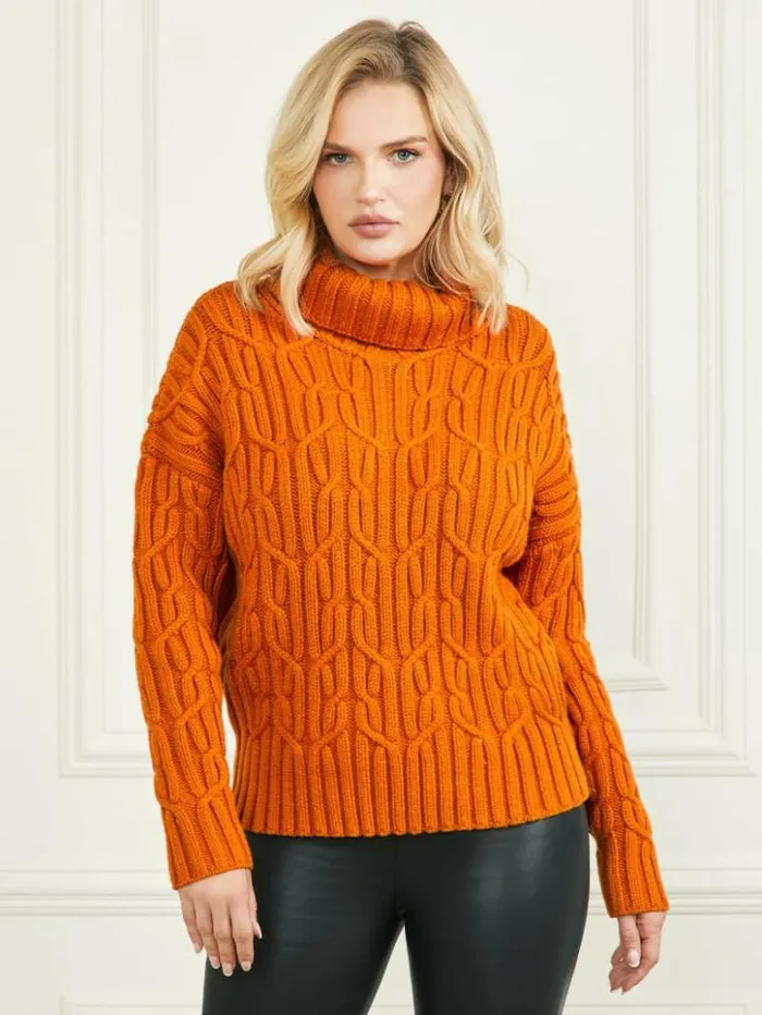 Women GUESS Tops Ellarose Sweater Top Island Sunset