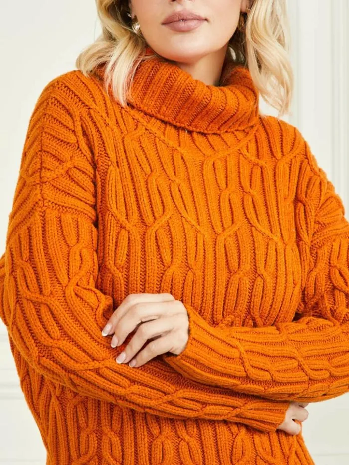 Women GUESS Tops Ellarose Sweater Top Island Sunset