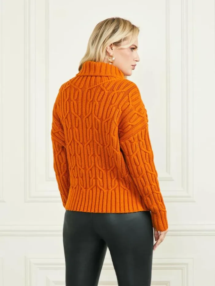 Women GUESS Tops Ellarose Sweater Top Island Sunset