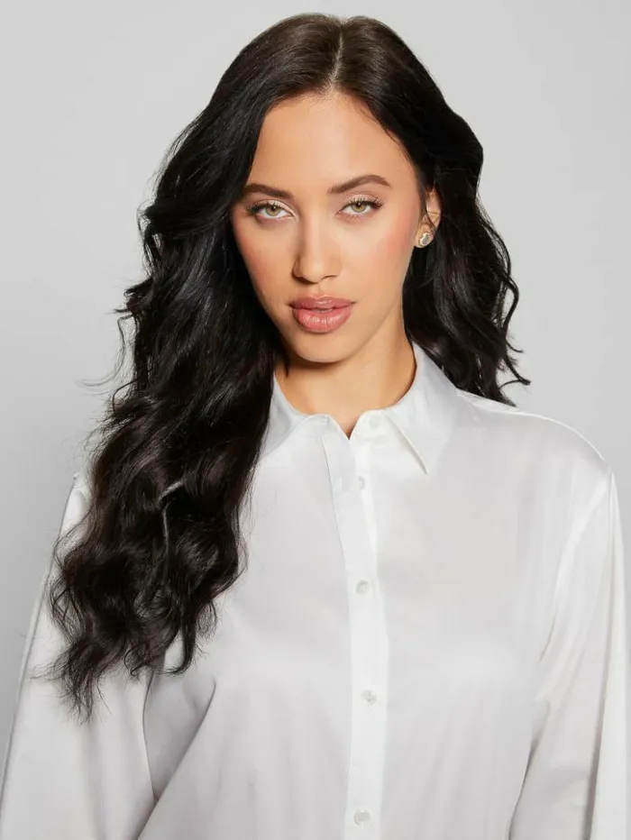 Women GUESS Tops Erica Oversized Top Pure White