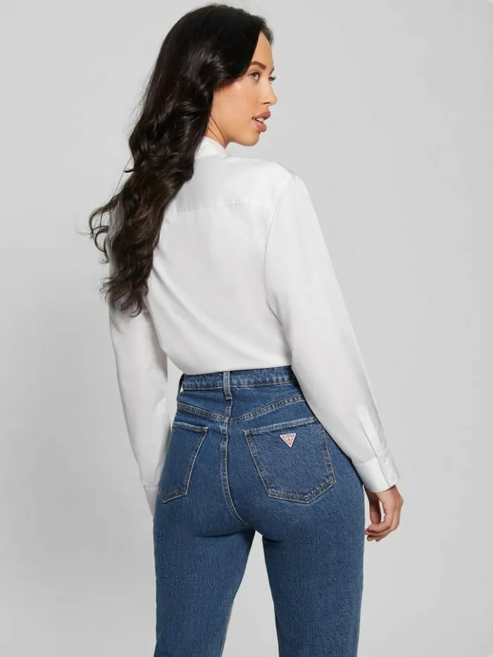 Women GUESS Tops Erica Oversized Top Pure White