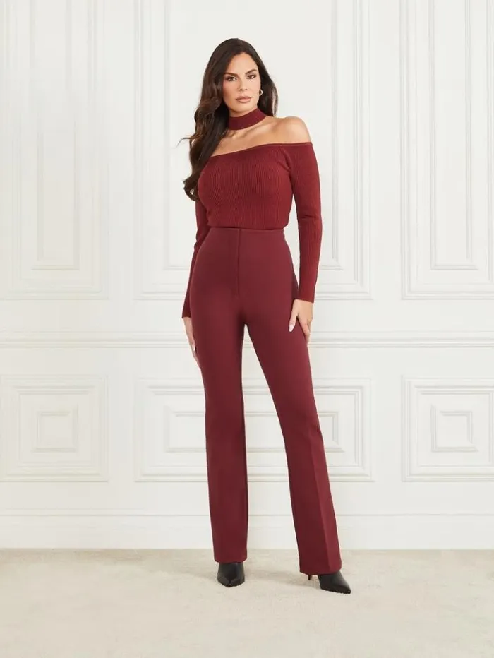 Women GUESS Tops Gabriela Sweater Top Vino