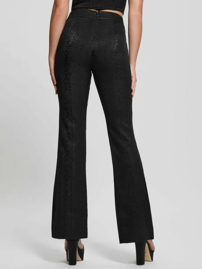 Women GUESS Tops Kiersten LaceUp Pants Black