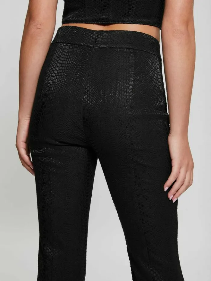 Women GUESS Tops Kiersten LaceUp Pants Black