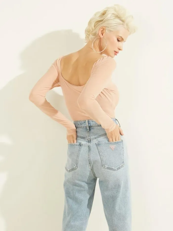 Women GUESS Tops Kimbra Mesh Top Rose Bliss