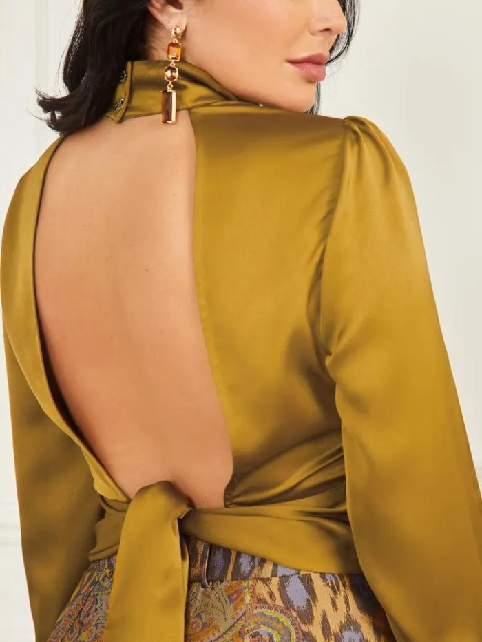 Women GUESS Tops Libertine Top Cider Gold A299