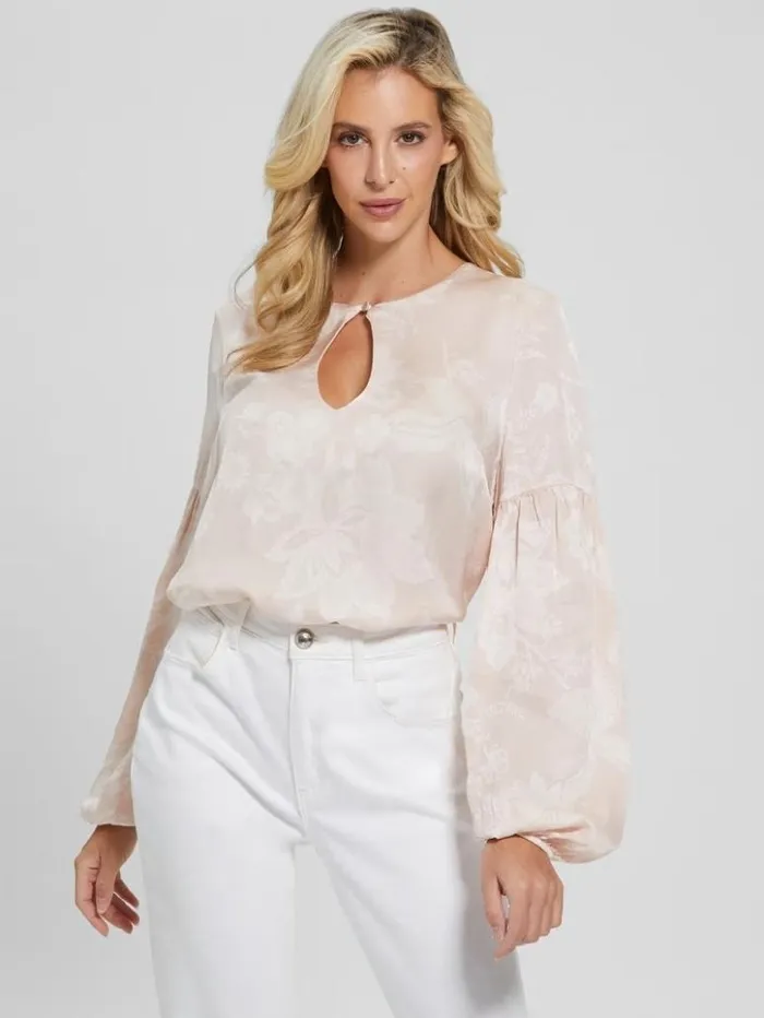 Women GUESS Tops Oceane Blouse Dolly Pink