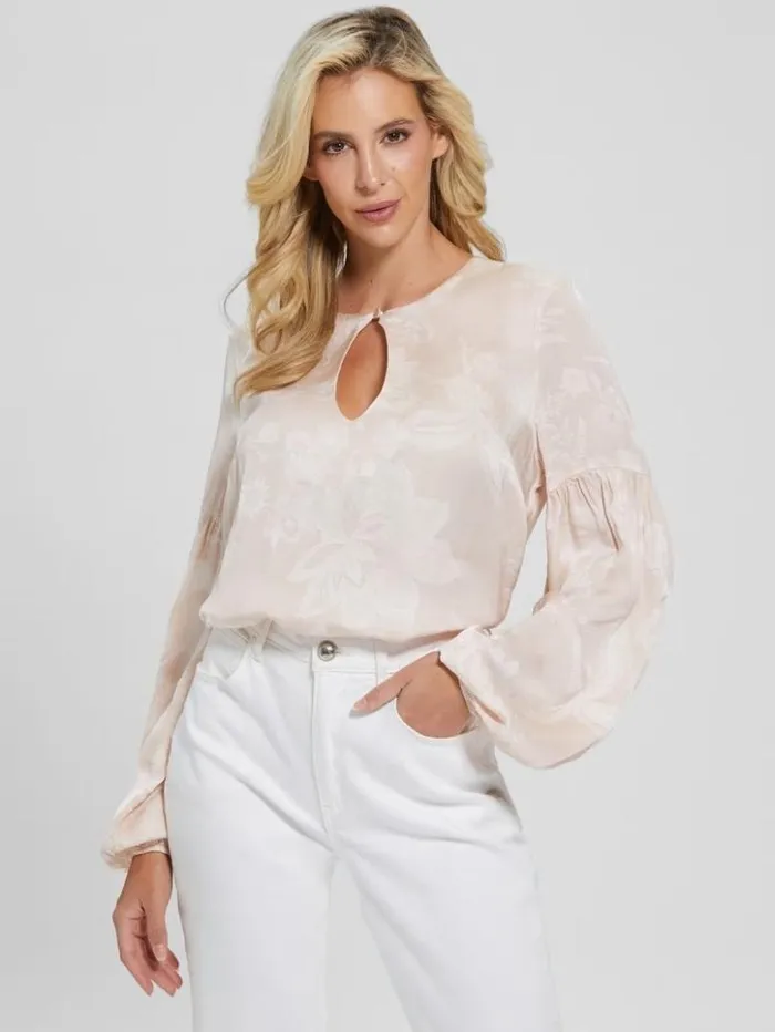 Women GUESS Tops Oceane Blouse Dolly Pink