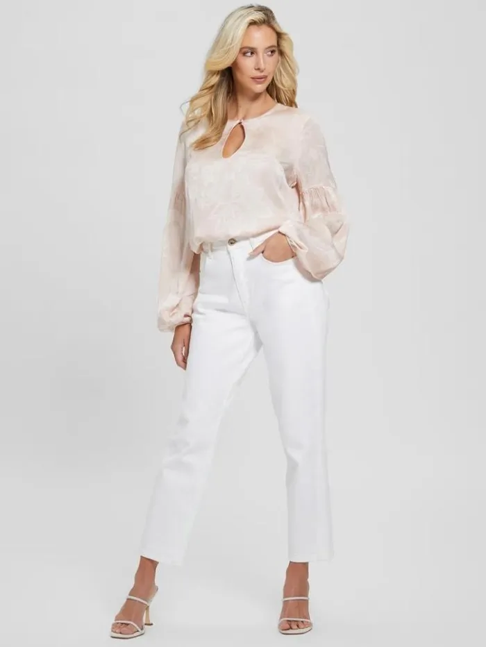 Women GUESS Tops Oceane Blouse Dolly Pink