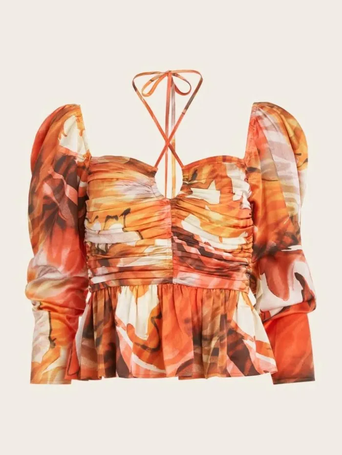 Women GUESS Tops Speakeasy Top Dreamer Print