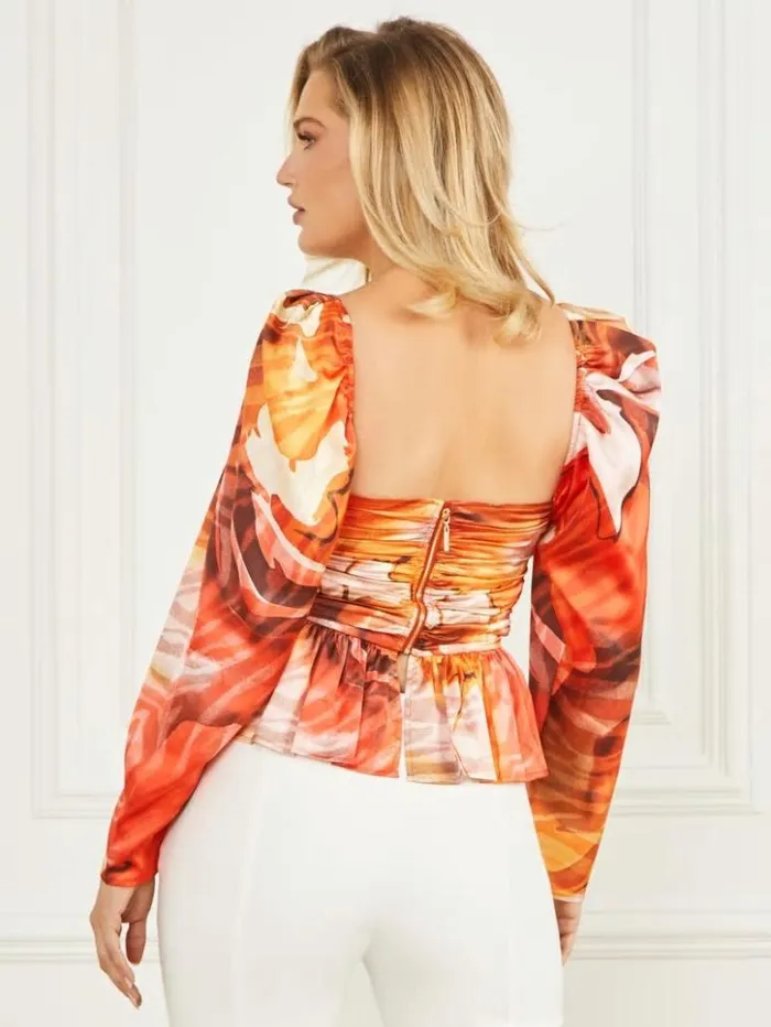 Women GUESS Tops Speakeasy Top Dreamer Print