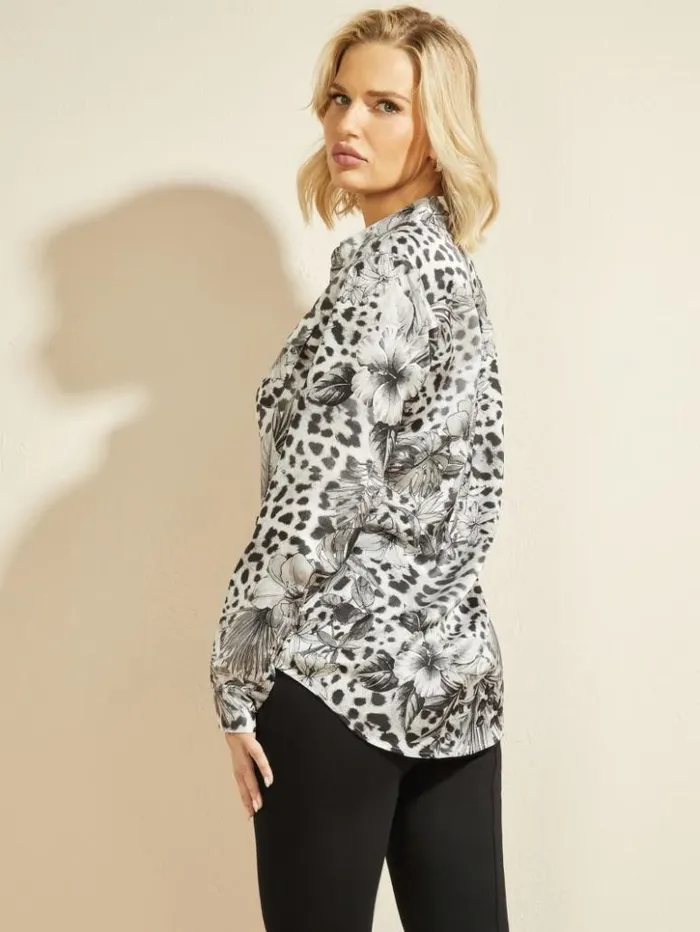 Women GUESS Tops The Essence Blouse Instinct