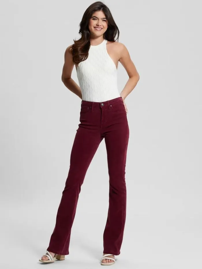 Women GUESS Tops Vanessa Diamond Knit Sweater Tank Dove White