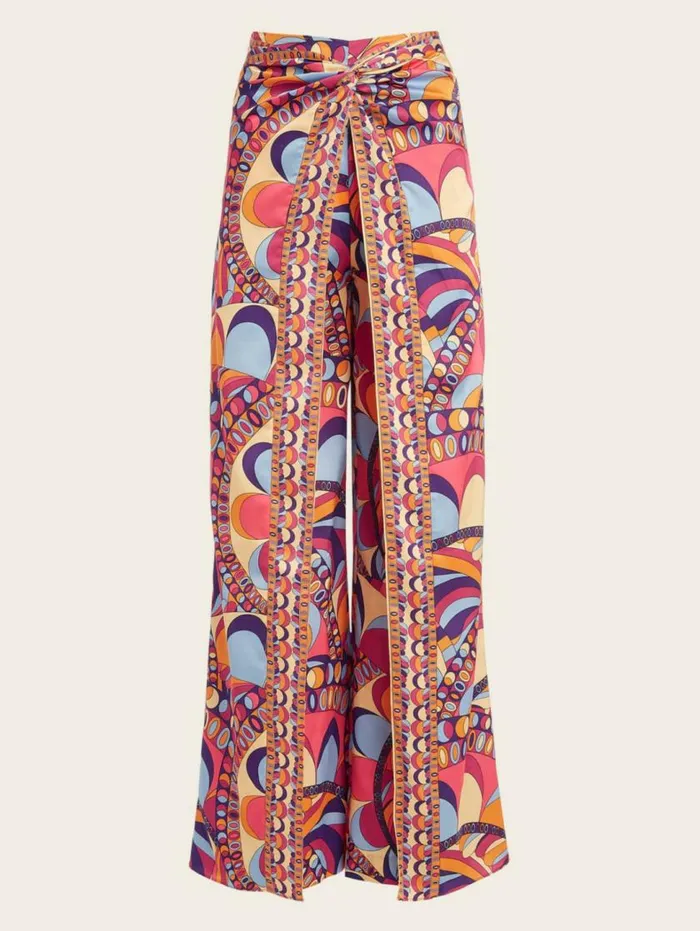 Women Gypset Pant Tulum Print Marciano Bottoms Women Gypset Pant Tulum Print Marciano Bottoms