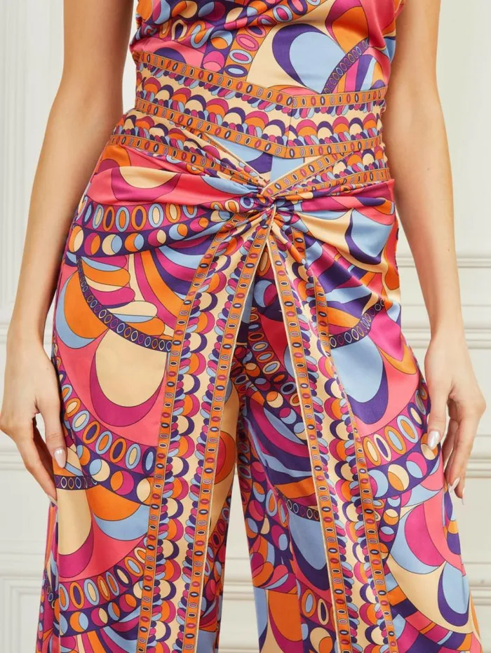 Women Gypset Pant Tulum Print Marciano Bottoms Women Gypset Pant Tulum Print Marciano Bottoms