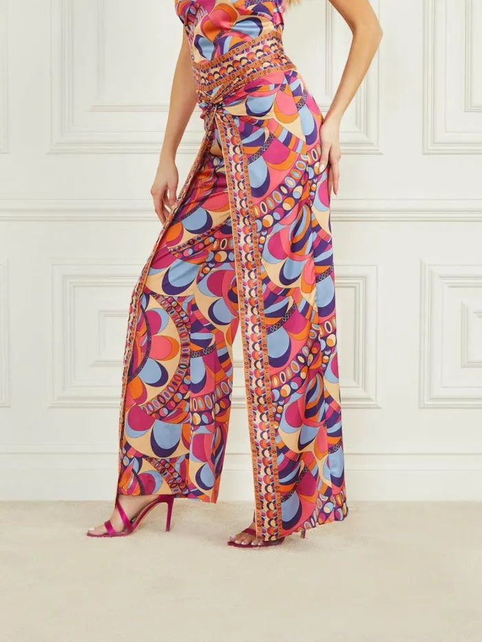 Women Gypset Pant Tulum Print Marciano Bottoms Women Gypset Pant Tulum Print Marciano Bottoms